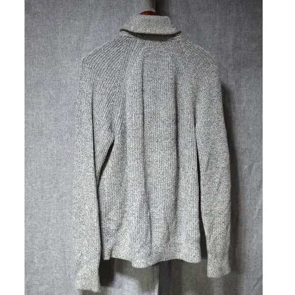 Banana Republic Gray Shawl Collar Button-Up Cardigan Sweater Large - Picture 3 of 3